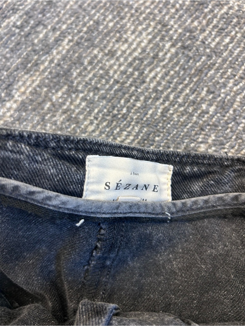 Sezane Rome Black Wash Shorts - Picture 5 of 5